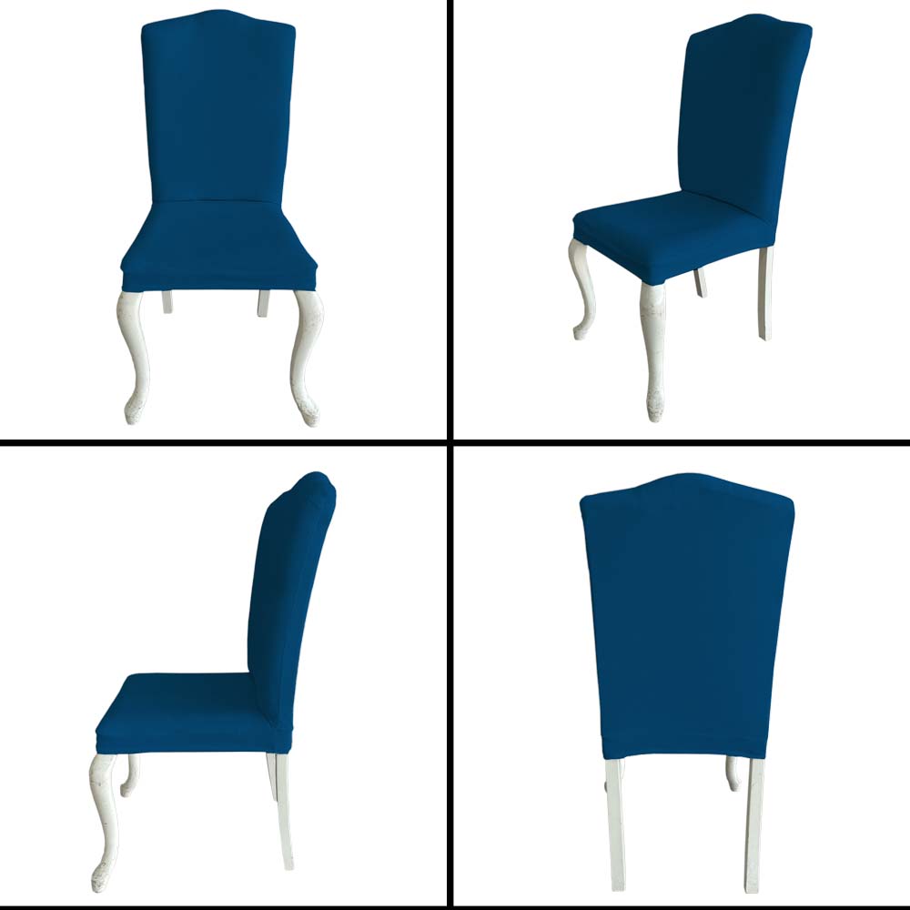 Our Velvet Fabric Avangarde Chair Covers Deep Teal Color