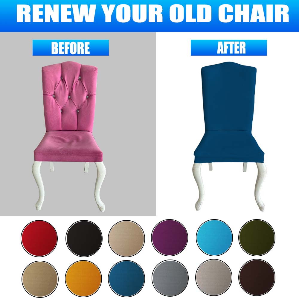 Our Velvet Fabric Avangarde Chair Covers Deep Teal Color
