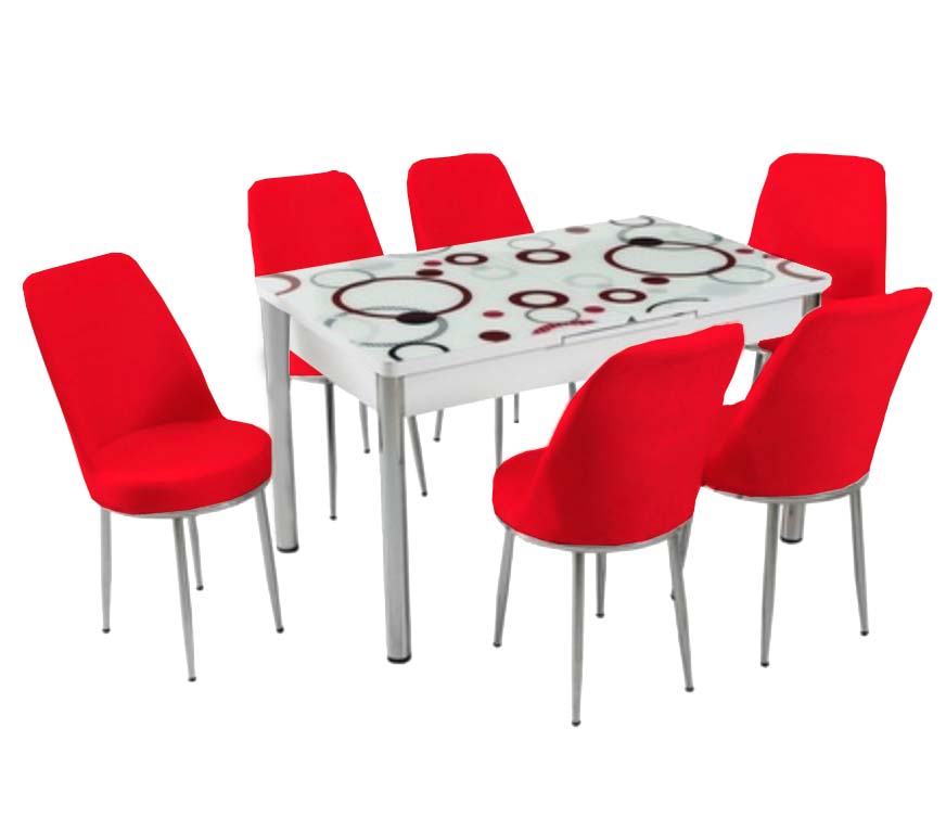 Our Velvet Fabric Dining Chair Covers Red Color