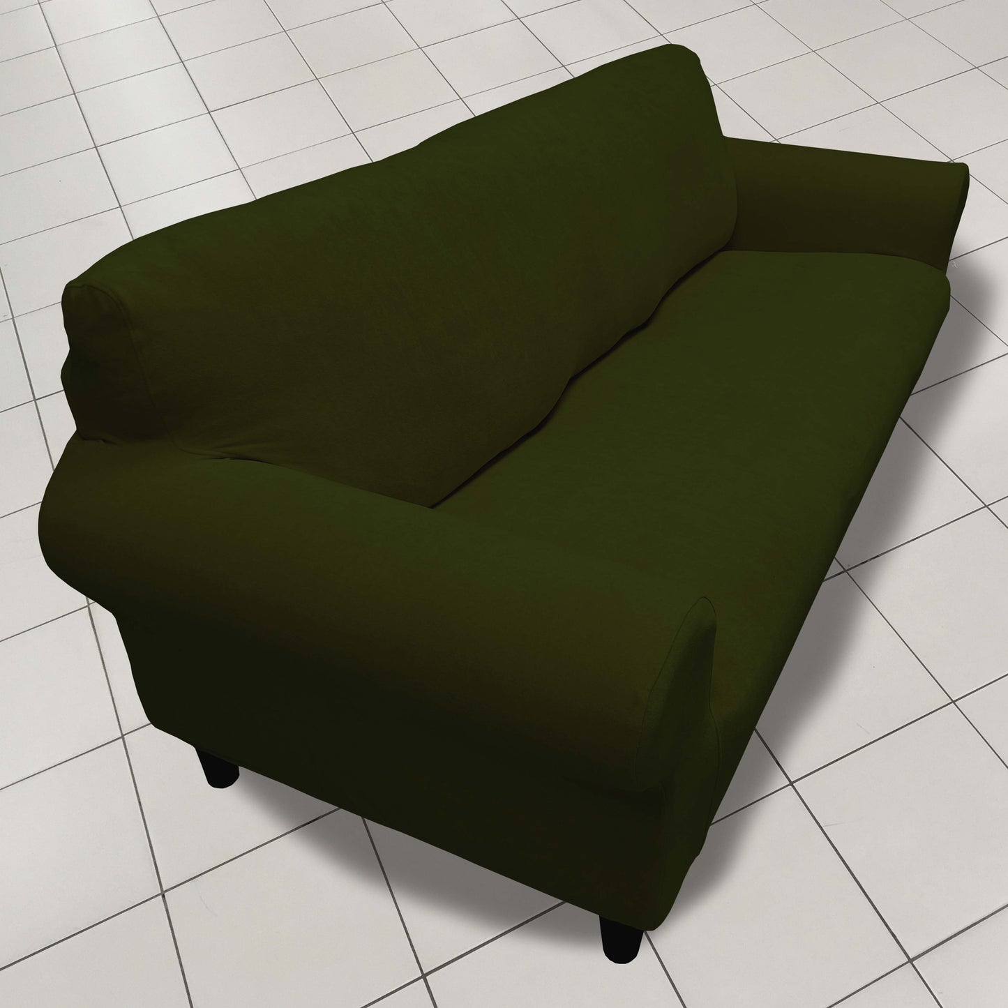 Our Velvet Fabric Sofa Cover Khaki Color