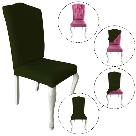 Our Velvet Fabric Avangarde Chair Covers Khaki Color