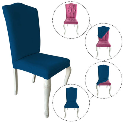 Our Velvet Fabric Avangarde Chair Covers Deep Teal Color