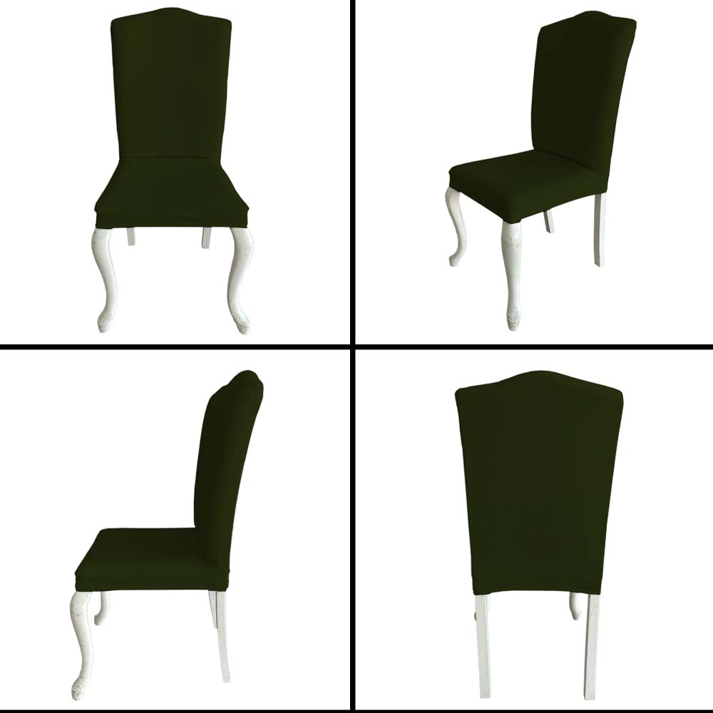Our Velvet Fabric Avangarde Chair Covers Khaki Color