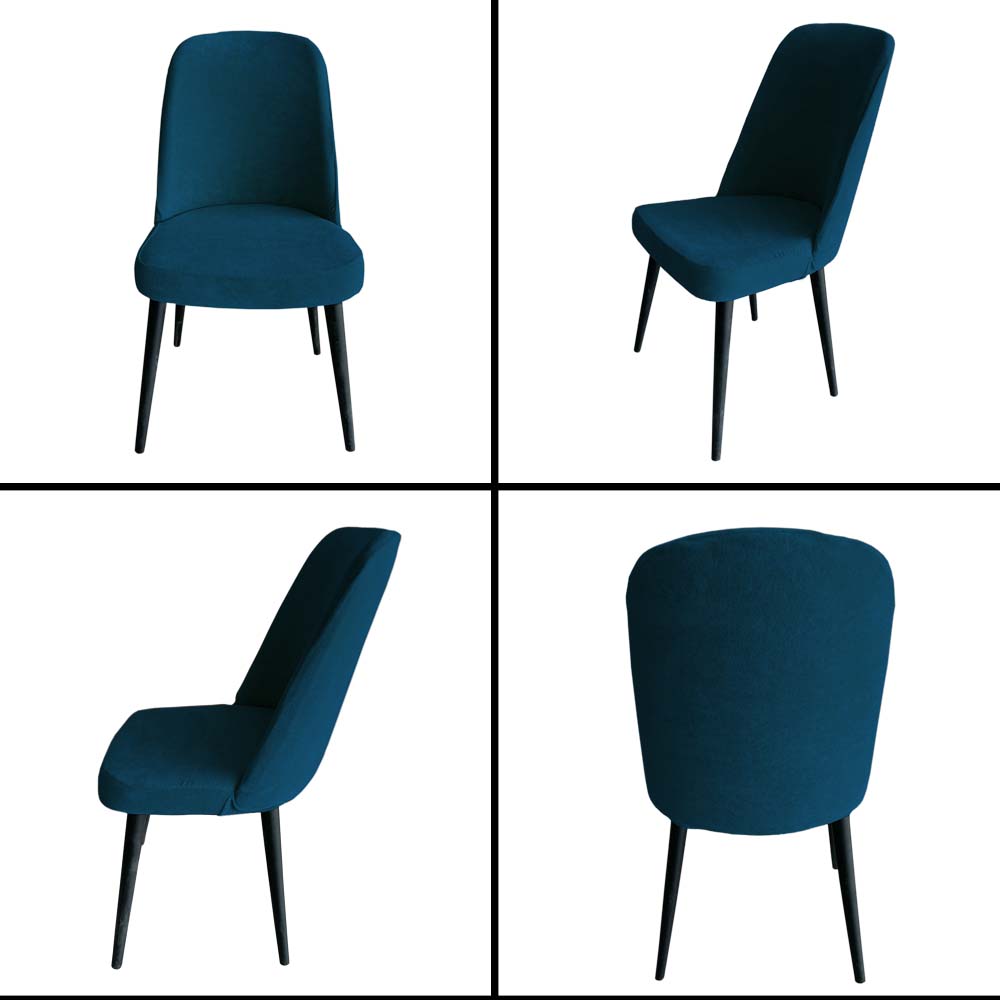 Our Velvet Fabric Living Room Chair Covers Deep Teal Color