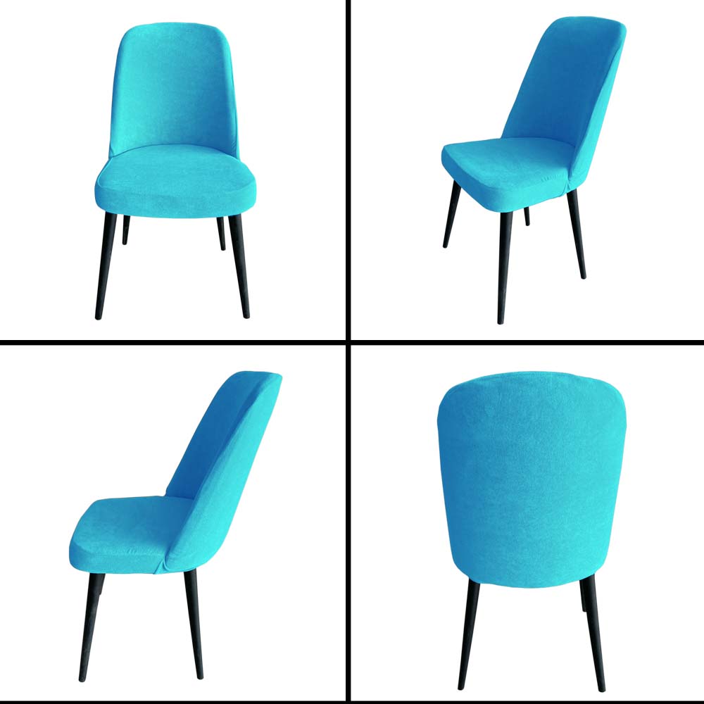 Our Velvet Fabric Living Room Chair Covers Turquoise Color