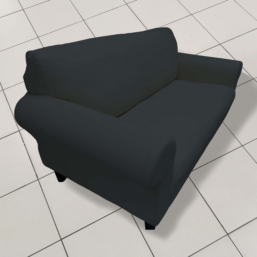 Honeycomb Fabric Loveseat Couch Cover Smoke Color
