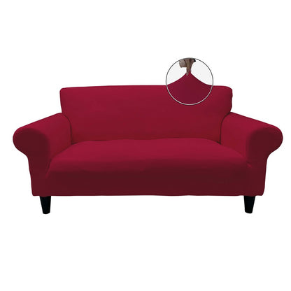 Honeycomb Fabric Loveseat Couch Cover Fuchsia Color