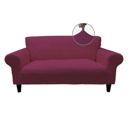 Honeycomb Fabric Loveseat Couch Cover Rose Color