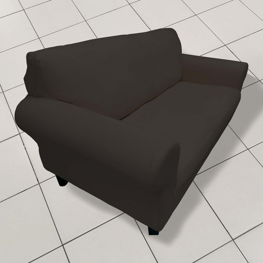 Honeycomb Fabric Loveseat Couch Cover Brown Color