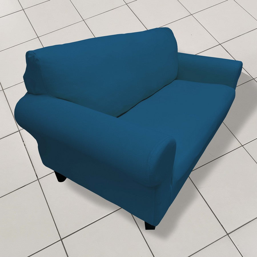 Honeycomb Fabric Loveseat Couch Cover Deep Teal Color