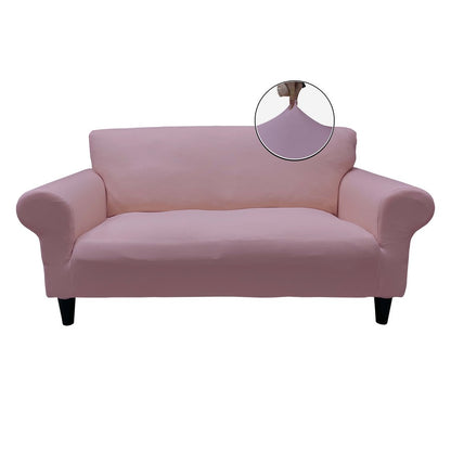 Honeycomb Fabric Loveseat Couch Cover Dusty Pink Color