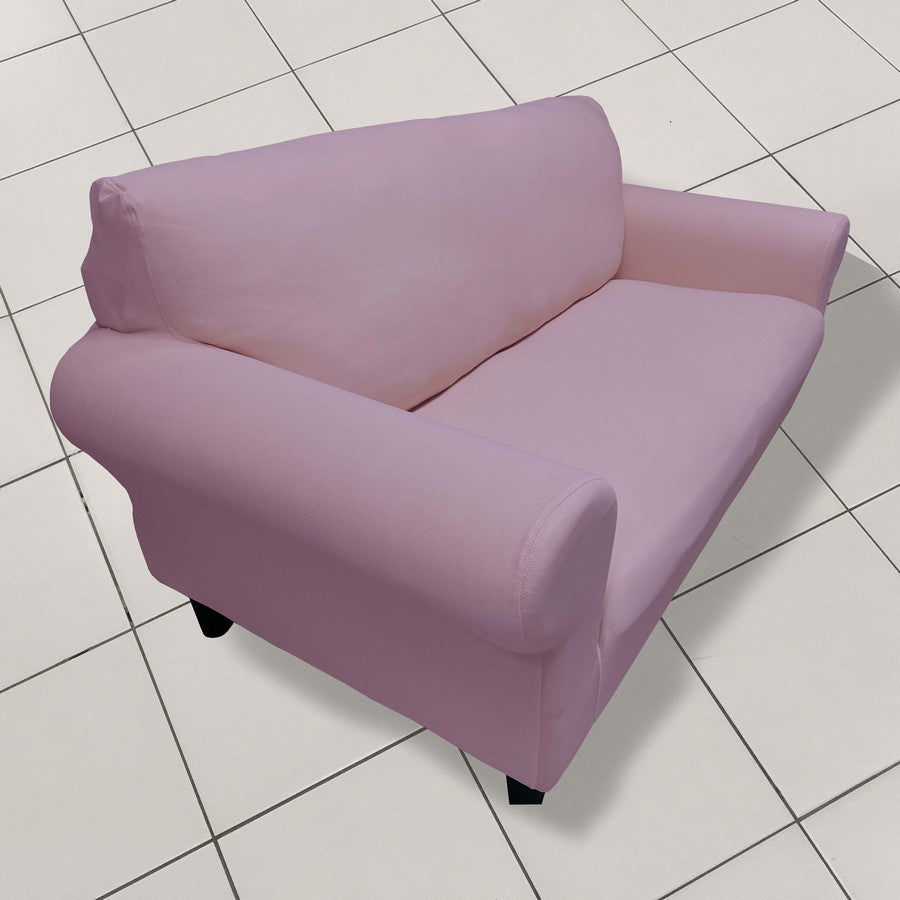 Honeycomb Fabric Loveseat Couch Cover Dusty Pink Color