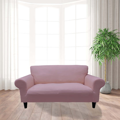 Honeycomb Fabric Loveseat Couch Cover Dusty Pink Color
