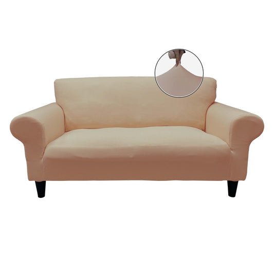 Honeycomb Fabric Loveseat Couch Cover Dusty Light Pink Color