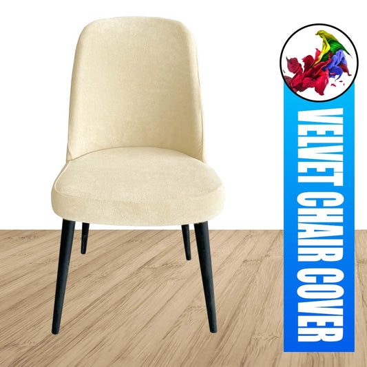 Our Velvet Fabric Living Room Chair Covers Mink Color