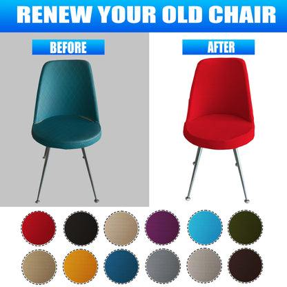 Our Velvet Fabric Dining Chair Covers Red Color