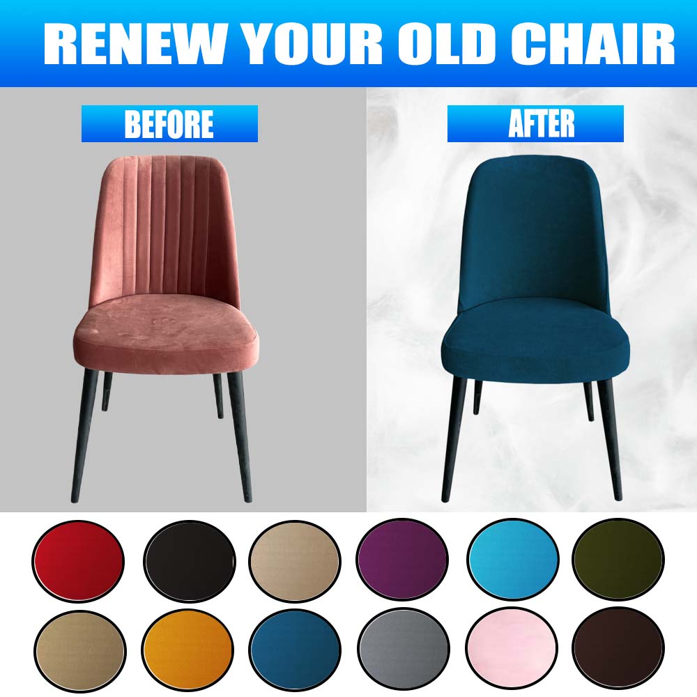 Our Velvet Fabric Living Room Chair Covers Deep Teal Color