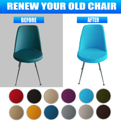 Our Velvet Fabric Dining Chair Covers Turquoise Color