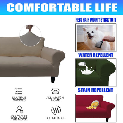 Honeycomb Fabric Sofa Cover Mink Color