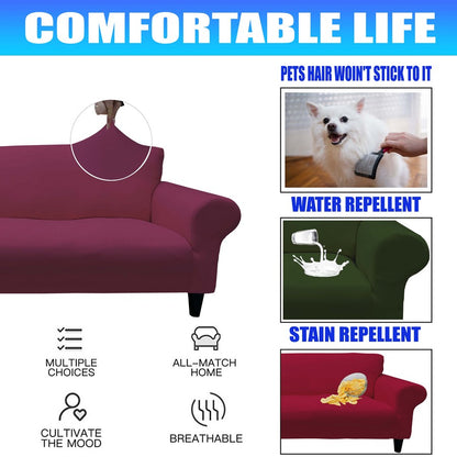 Honeycomb Fabric Sofa Cover Rose Color