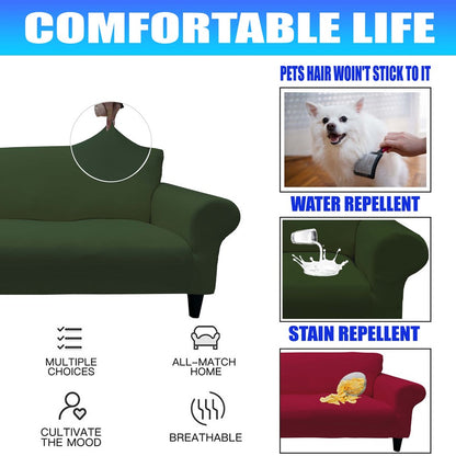 Honeycomb Fabric Sofa Cover Khaki Color