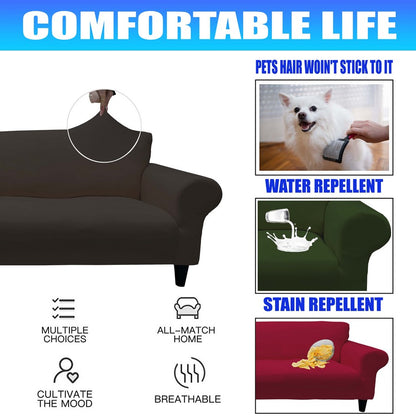 Honeycomb Fabric Loveseat Couch Cover Brown Color