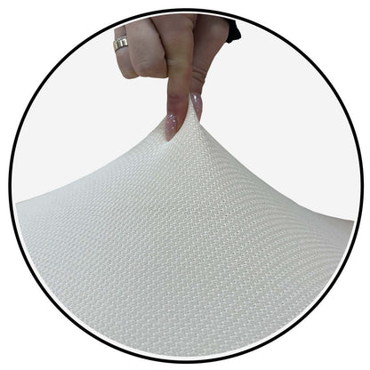 Honeycomb Fabric Sofa Cover Cream Color
