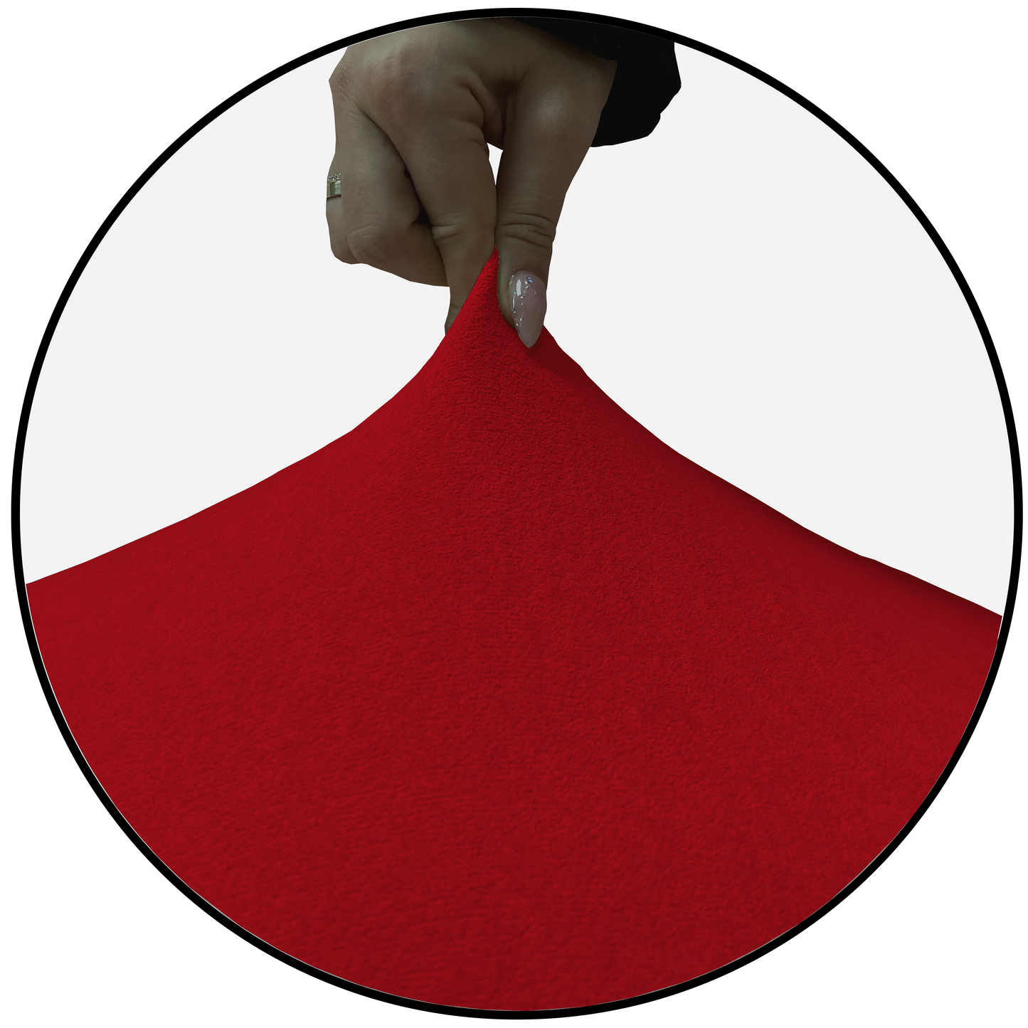 Our Velvet Fabric Sofa Cover Red Color 3+2+1+1 Set
