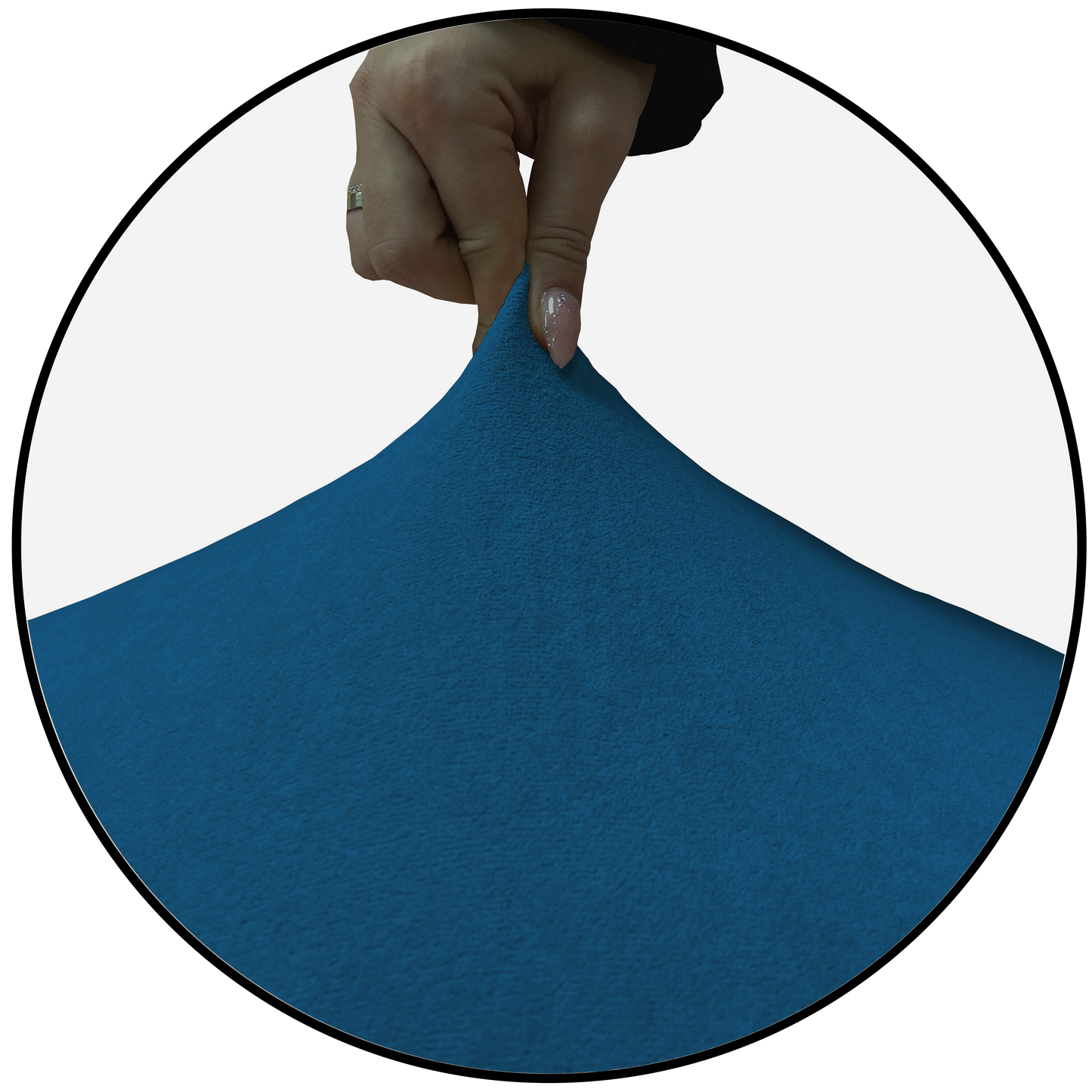 Our Velvet Fabric Sofa Cover Deep Teal Color 3+2+1+1 Set