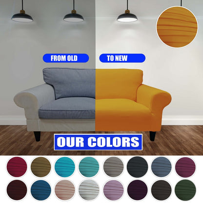 Honeycomb Fabric Loveseat Couch Cover Mustard Color
