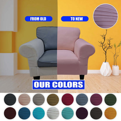 Honeycomb Fabric 1 Seater Armchair Couch Cover Dusty Pink Color