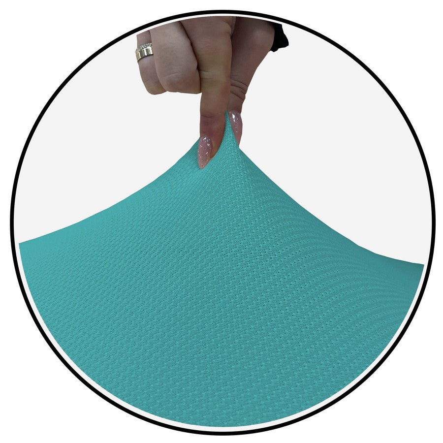 Honeycomb Fabric Sofa Cover Water Green Color