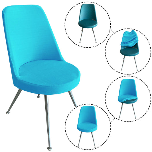 Our Velvet Fabric Dining Chair Covers Turquoise Color