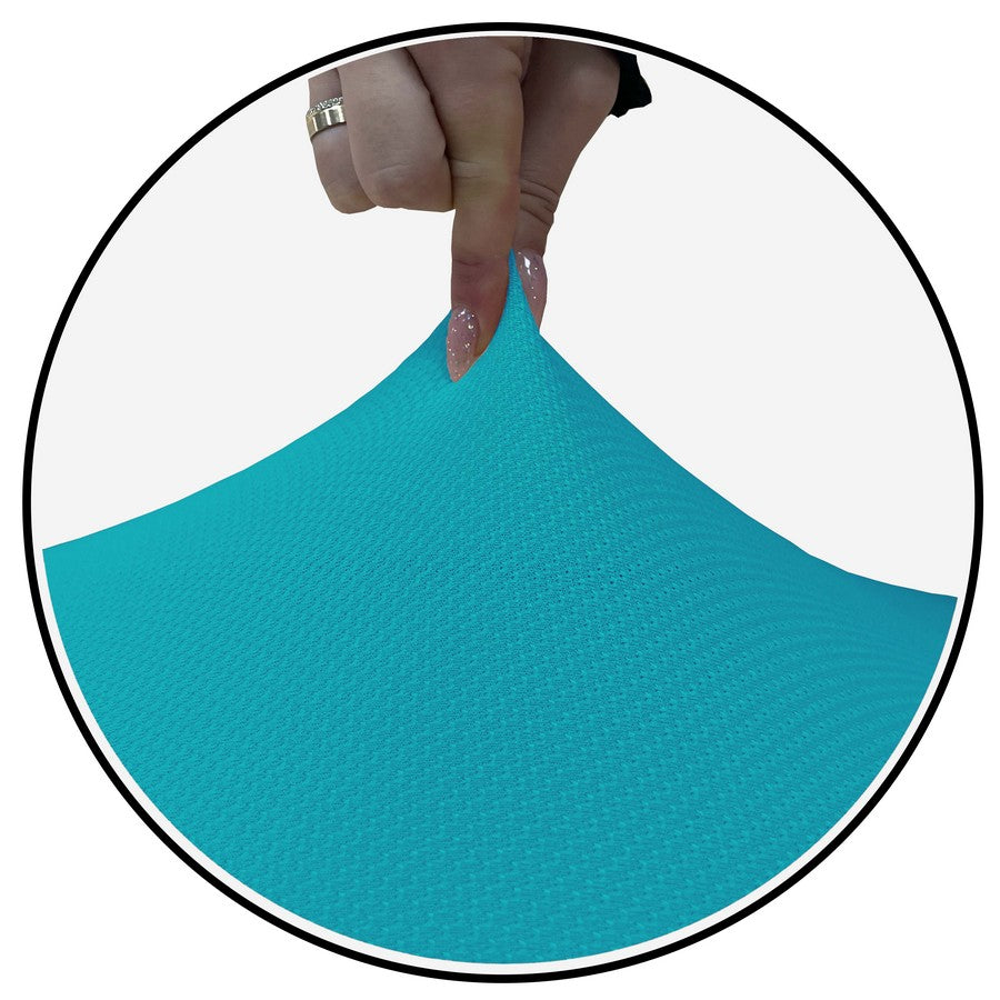 Honeycomb Fabric Sofa Cover Turquoise Color