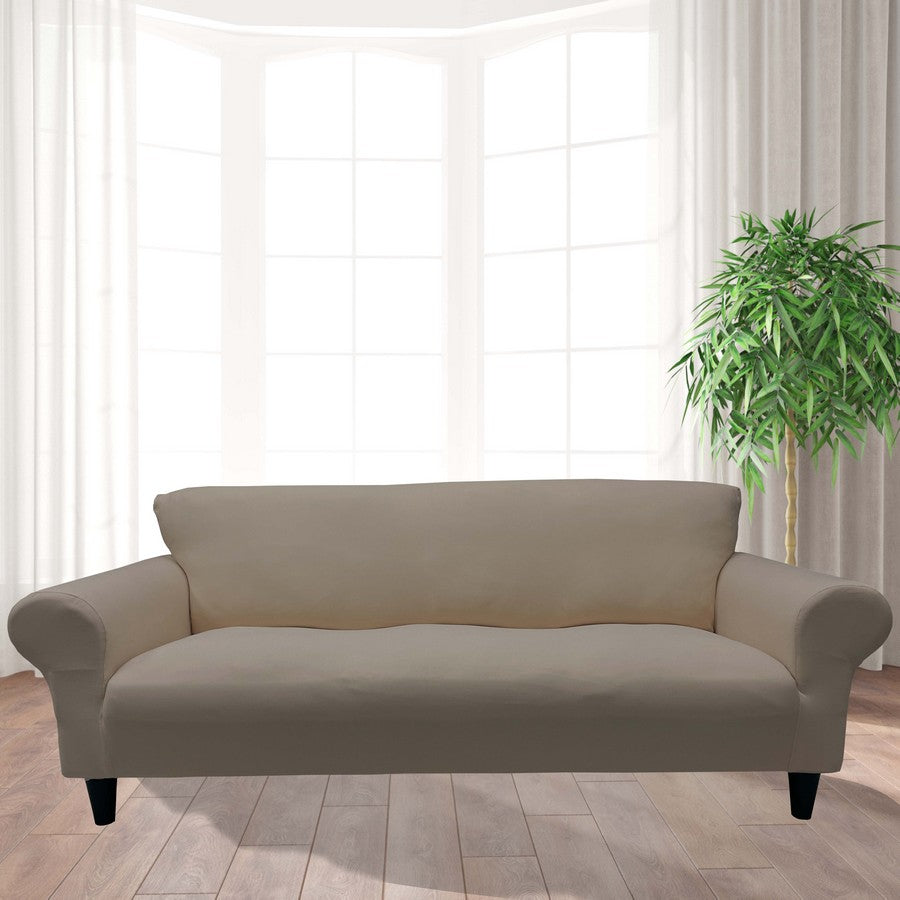 Honeycomb Fabric Sofa Cover Mink Color