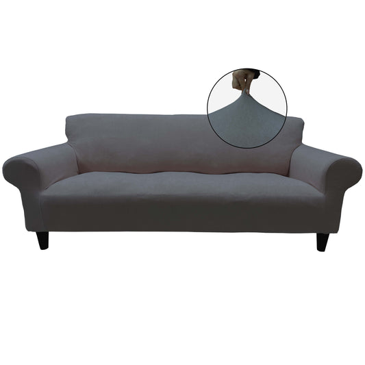 Our Velvet Fabric Sofa Cover Grey Color