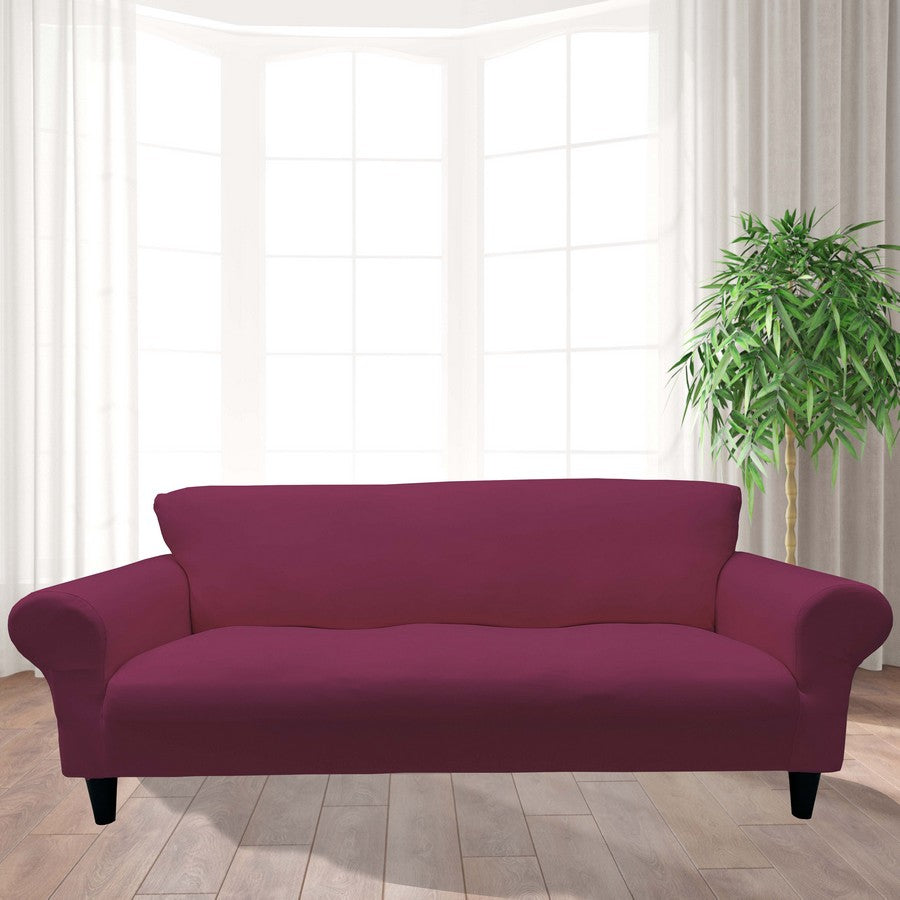 Honeycomb Fabric Sofa Cover Rose Color