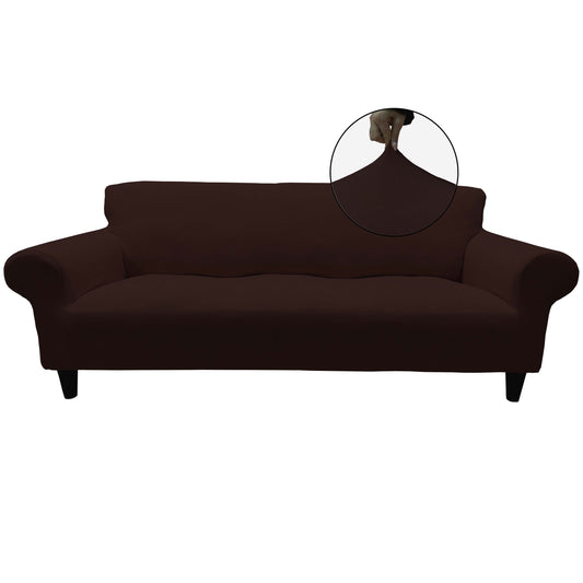 Our Velvet Fabric Sofa Cover Brown Color