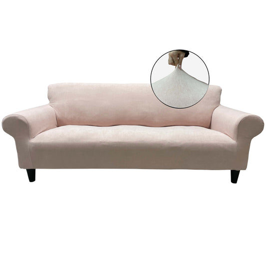 Our Velvet Fabric Sofa Cover Dusty Pink Color