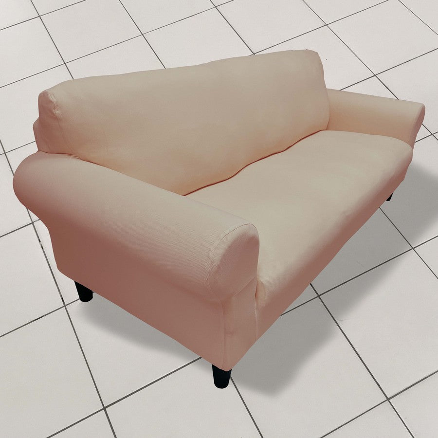 Honeycomb Fabric Sofa Cover Dusty Light Pink Color