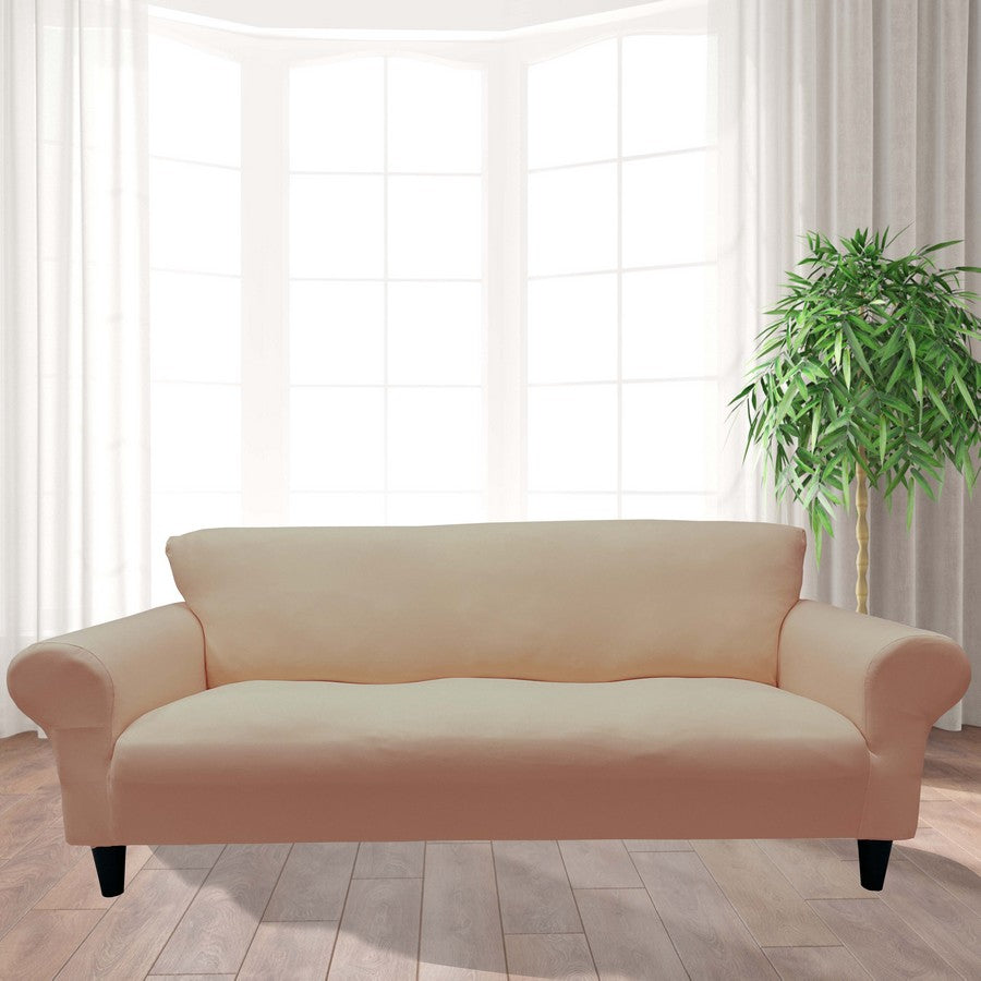 Honeycomb Fabric Sofa Cover Dusty Light Pink Color