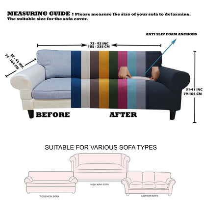 Honeycomb Fabric Sofa Cover Mink Color